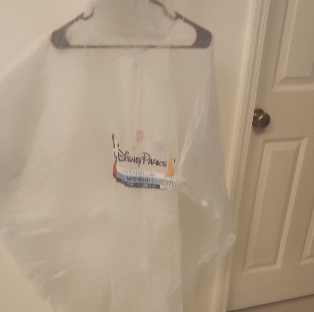 Disney Parks Cream Rain Poncho